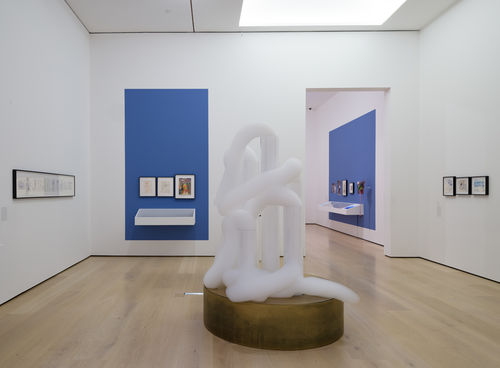 Artworks in a gallery