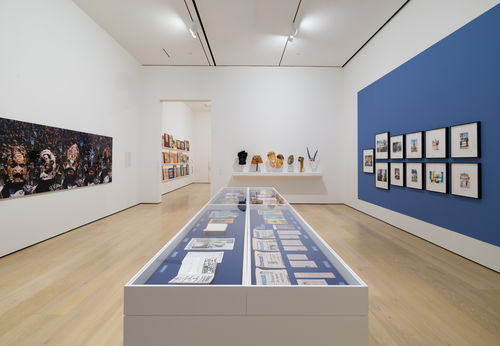 Artworks in a gallery