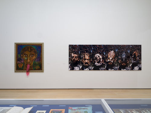 Artworks in a gallery