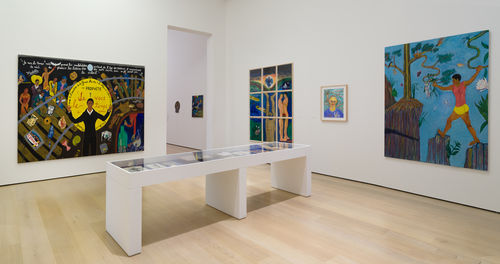 Artworks in a gallery