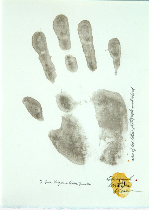 Print of a handprint