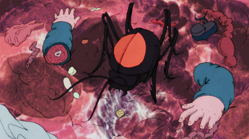 Animation still of beetles