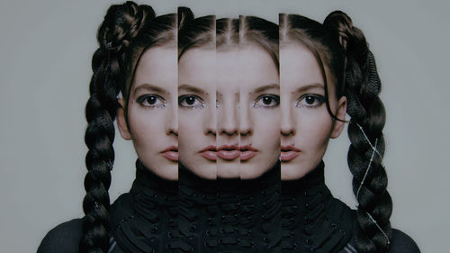 Image of a woman with multiple, nesting heads