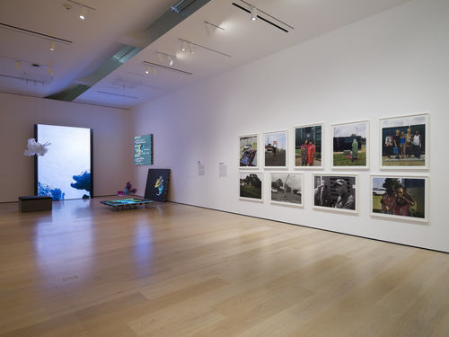 View of a gallery exhibition