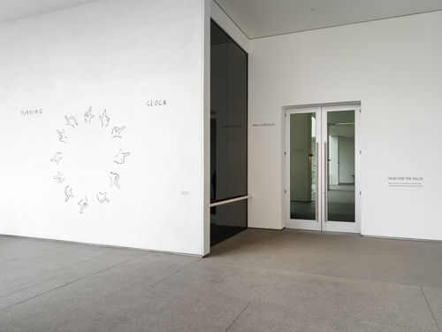 exterior of gallery with supergraphic