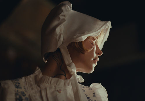 Close up of a woman's face