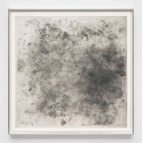 Print made from a dancer's feet in movement