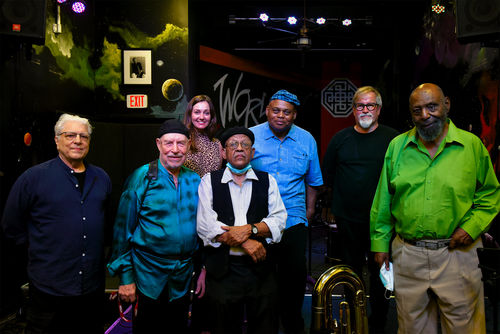 Photo of seven jazz musicians