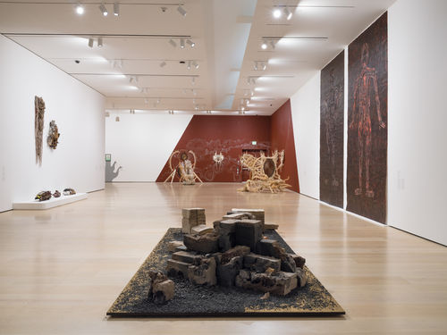 View of an exhibition in an art gallery