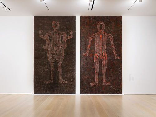 View of an exhibition in an art gallery