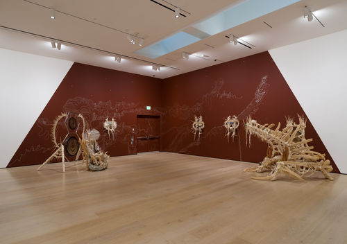 View of an exhibition in an art gallery