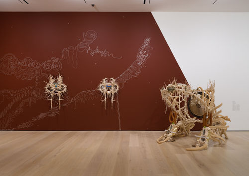 View of an exhibition in an art gallery