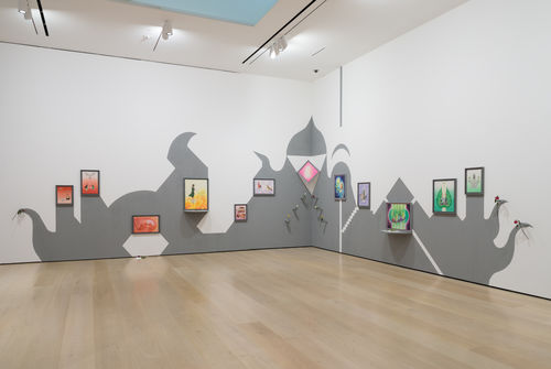 View of an exhibition in an art gallery