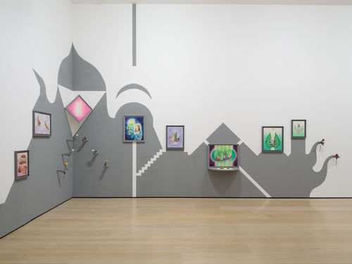 View of an exhibition in an art gallery