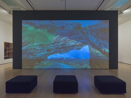 View of an exhibition in an art gallery