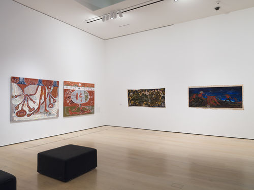View of an exhibition in an art gallery