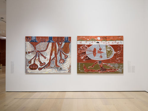 View of an exhibition in an art gallery