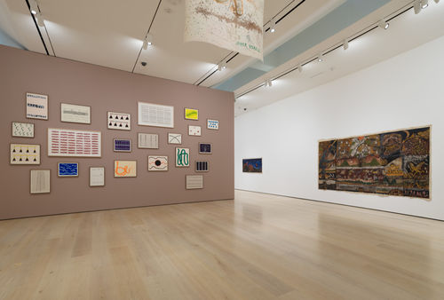 View of an exhibition in an art gallery