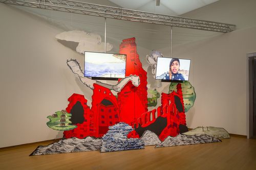 artwork of true red ruin