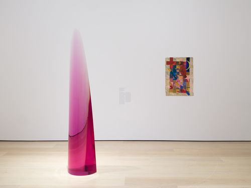 Sculpture and wall works in gallery