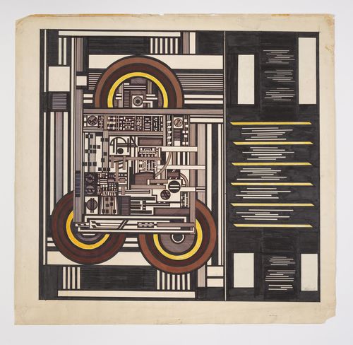 Abstract, geometric drawing