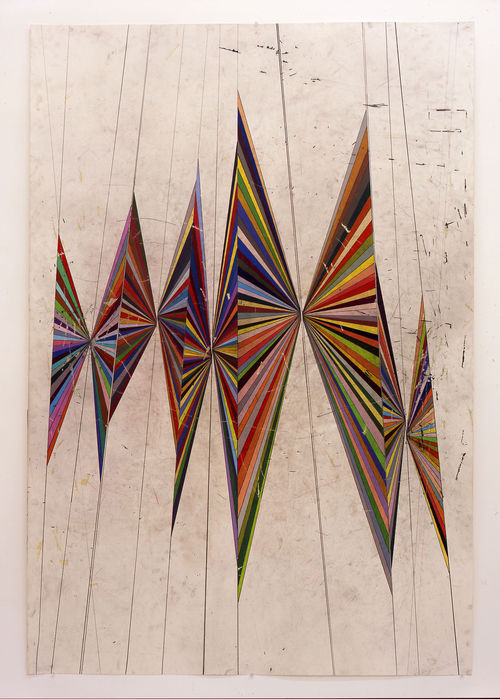 Colorful drawing of butterfly wings