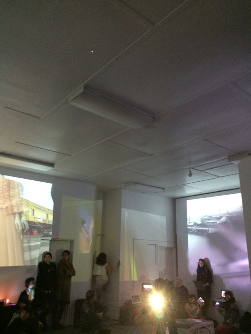 ADVANTAGED, video, sound, body performance by Tatiana Luboviski-Acosta, Paul Clipson and Konrad Steiner at LAND AND SEA, 2015