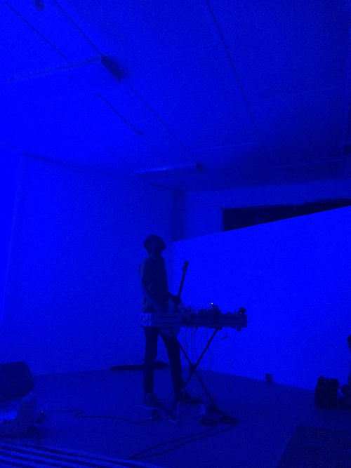 Zachary James Watkins, sound performance at LAND AND SEA, 2015