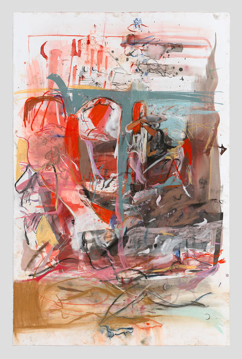 Abstract watercolor painting