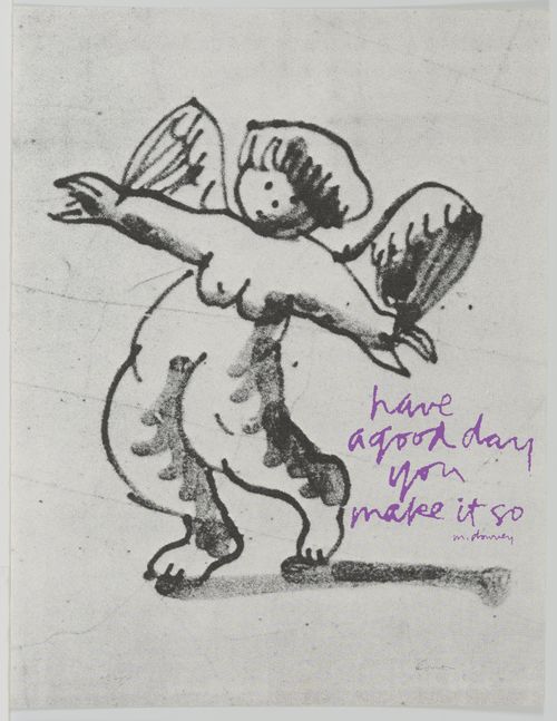 Corita Kent, delft angel, 1976