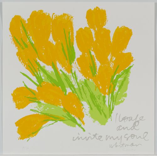 Corita Kent, crocuses for summer, 1980