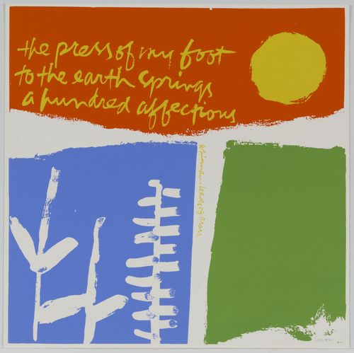 Corita Kent, for the oaks, 1971