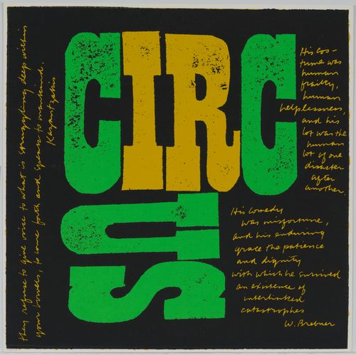 Corita Kent, circus, 1968