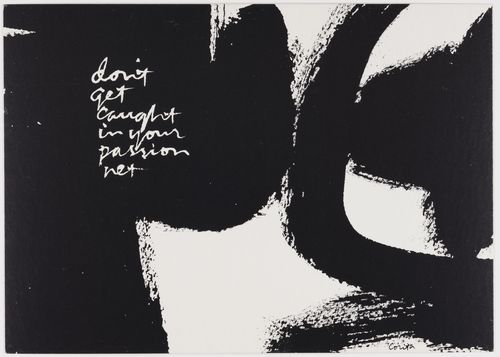 Corita Kent, high cards, 1974