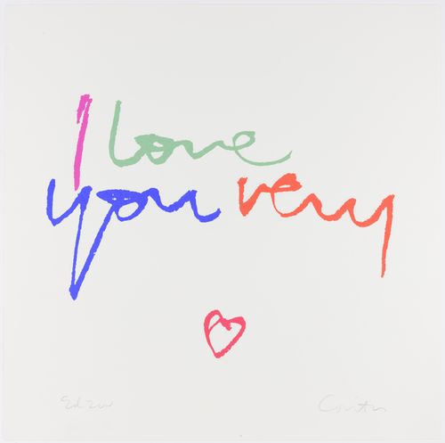 Corita Kent, i love you very '80, 1980