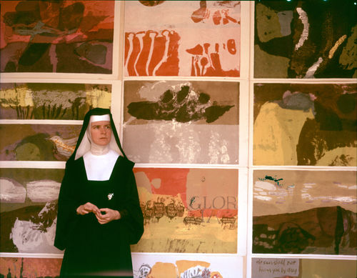 Corita c. 1965. Image courtesy of the Corita Art Center, Immaculate Heart Community, Los Angeles.