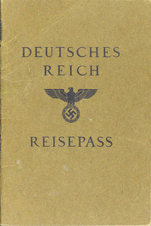 Gertrud Grunewald, German Passport (Reisepass), January 25, 1939