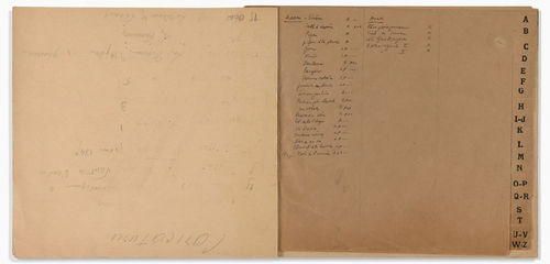 Galerie Paul Prouté, Fred Grunwald sales ledger, page 1