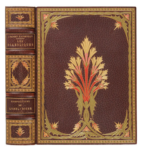Jacques Weckesser, binding for Barbey d'Aurevilly's Les Diaboliques, c. 1917
