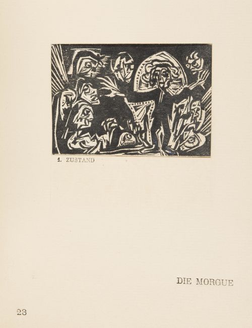Ernst Ludwig Kirchner, Umbra Vitae (The Shadow of Life, 1919–1923), page 23 ("Die Morgue")  