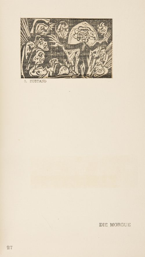 Ernst Ludwig Kirchner, Umbra Vitae (The Shadow of Life, 1919–1923), page 27 ("Die Morgue")  