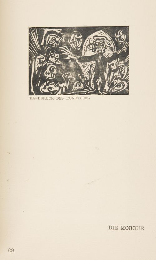 Ernst Ludwig Kirchner, Umbra Vitae (The Shadow of Life, 1919–1923), page 29 ("Die Morgue")  