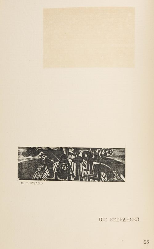 Ernst Ludwig Kirchner, Umbra Vitae (The Shadow of Life, 1919–1923), page 26 ("Die Seefahrer")  