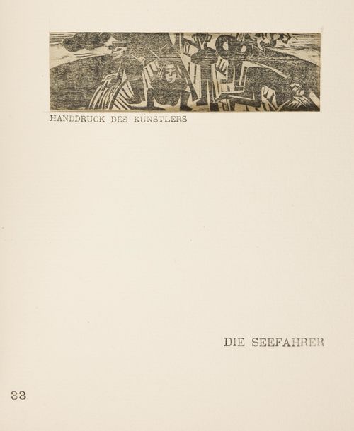 Ernst Ludwig Kirchner, Umbra Vitae (The Shadow of Life, 1919–1923), page 33 ("Die Seefahrer") 