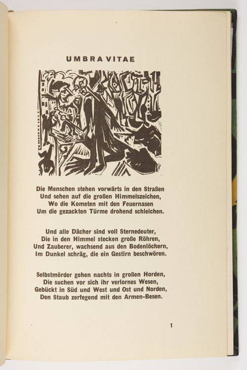 Fig. 31. Ernst Ludwig Kirchner, Umbra Vitae (The Shadow of Life, 1924), page 1