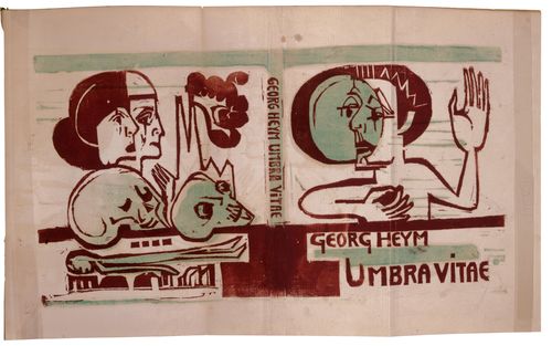 Ernst Ludwig Kirchner, Umbra Vitae (The Shadow of Life, 1919–1923), preliminary cover design