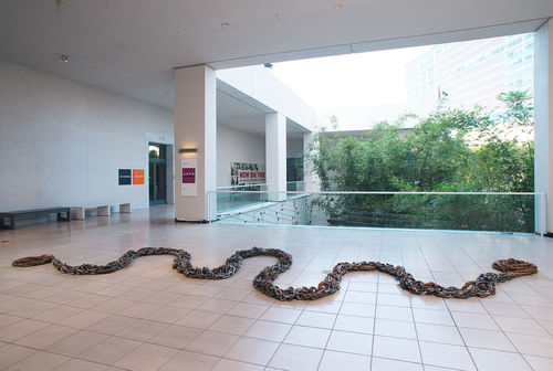 Maren Hassinger, "River," 2011. Installation view at the Hammer Museum, Los Angeles