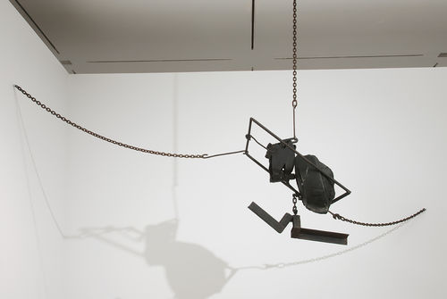 Melvin Edwards, "Double Chain," 1966. Installation view at the Hammer Museum, Los Angeles