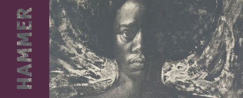Front design for family pass to "Now Dig This!," featuring Charles White, "Love Letter #1," 1971. Hammer Museum, Los Angeles