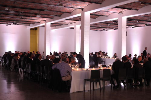 Guests at the dinner reception honoring "Now Dig This!" MoMA PS1, Long Island City, NY